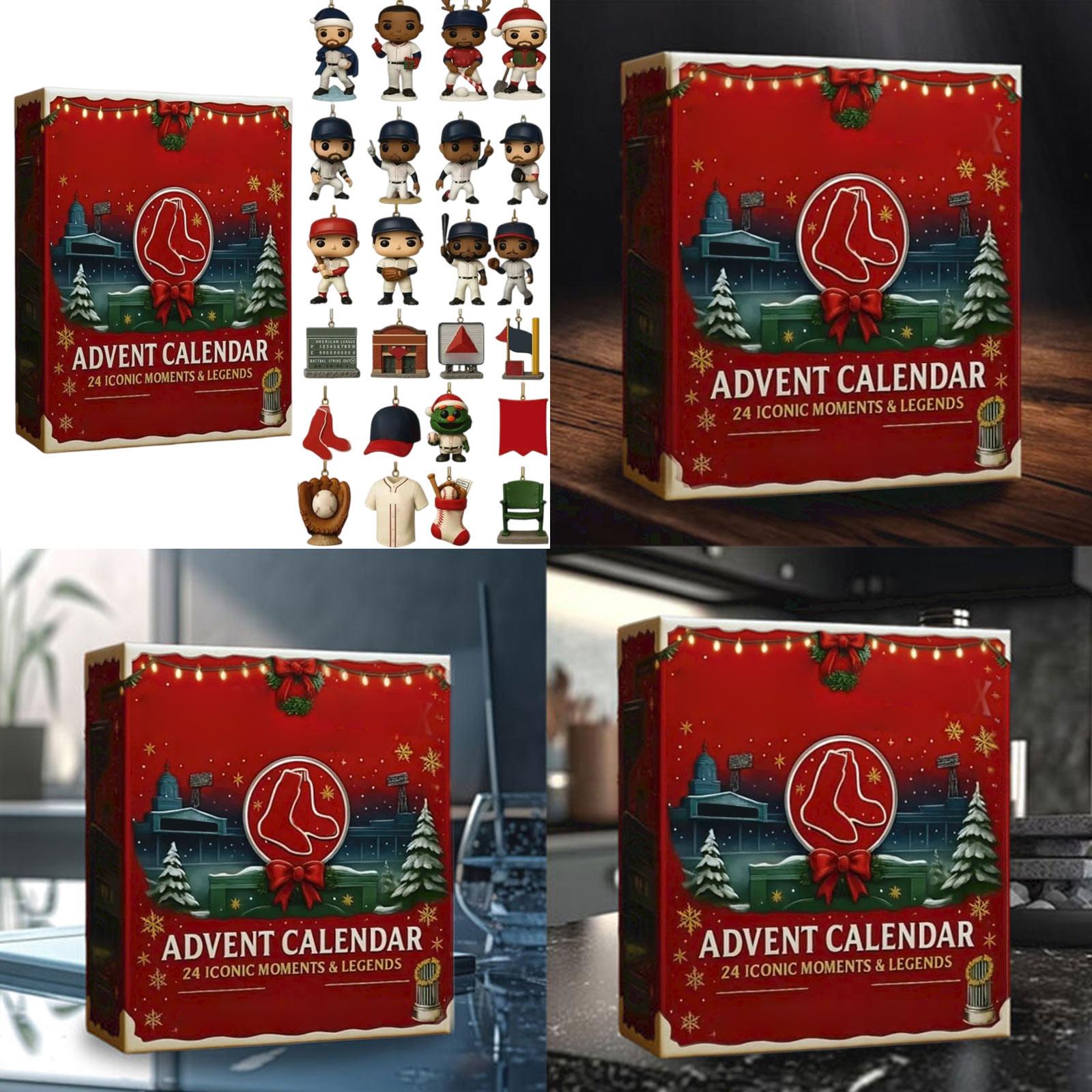 

Календарь ожидания включает 24 рождественских украшения. Календарь прибытия Обратный отсчет до Рождества One Size белый