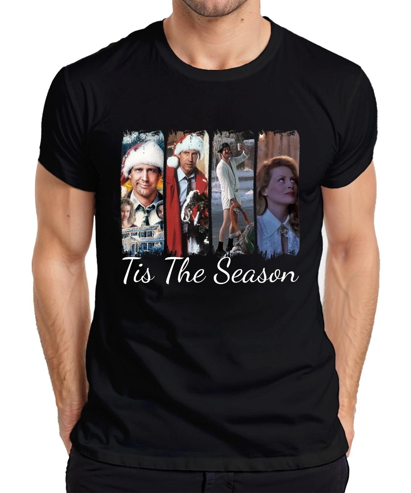 Tis The Season Christmas Vacation Clark Griswold Weihnachtsfilm Herren T-Shirt XL