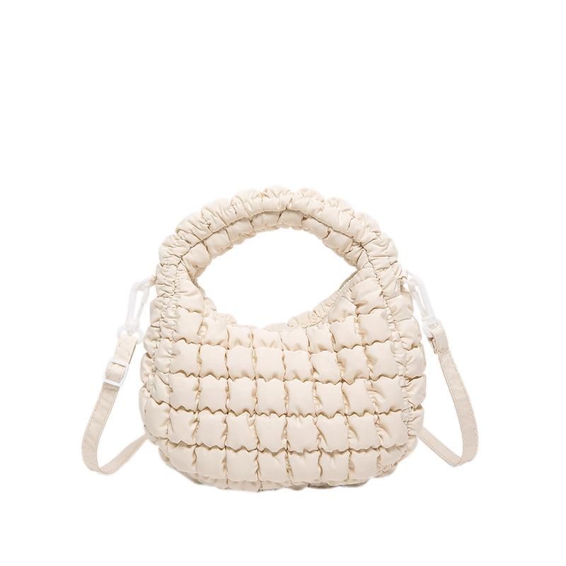 Sac en tissu nylon pour femme été nouveau texture haut de gamme design de niche sac bandoulière portable sac dumpling à carreaux