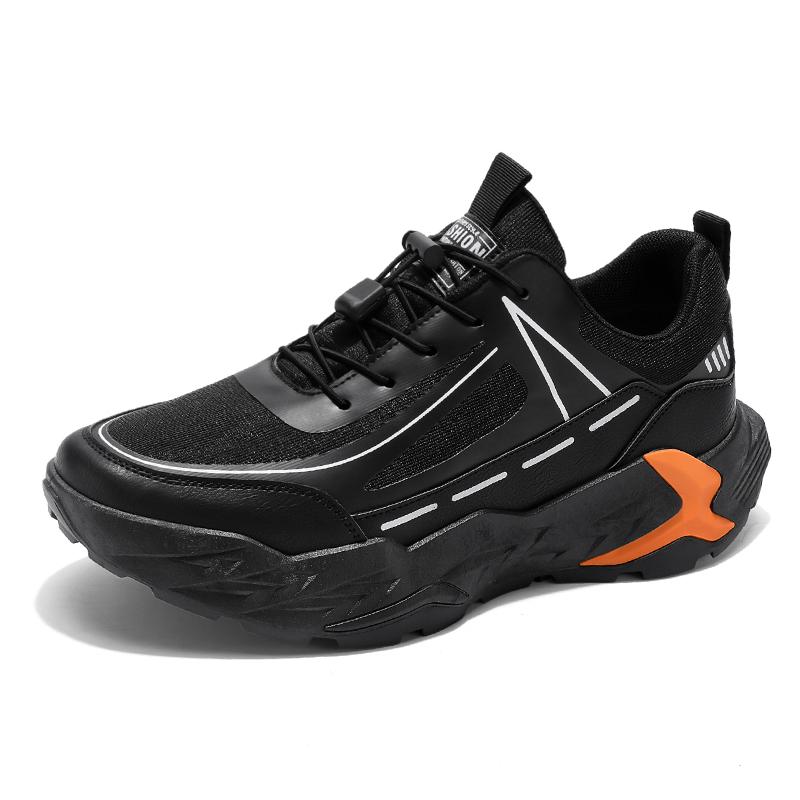 Men's Korean Breathable Light Casual Sneakers Four Seasons Outdoor Soft-sole Running Shoes Student Shock-absorbing Sports Shoes