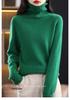 Women's High Neck Raglan Sleeve Sweater - Korean Style Knit Base Layer for Autumn and Winter