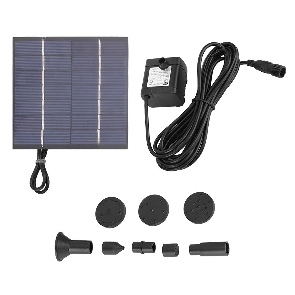 1.4W Solar Powered Panel Submersible Water Panel Fountain Pump Pond Pool Fountain Kit