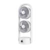 Desktop Dual Head Folding Fan with LED LCD Display & Hook - Portable Ceiling Fan with Night Light