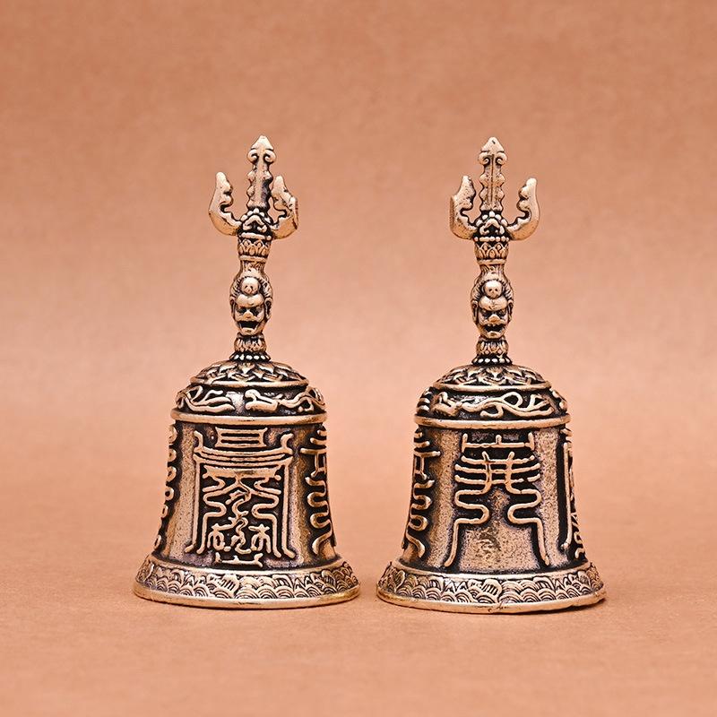 

Brass Handicraft Die-Casting Drop Bell Key Car Button Wind Bell Christmas Bronze Bell Creative Gift Home Decoration Accessories