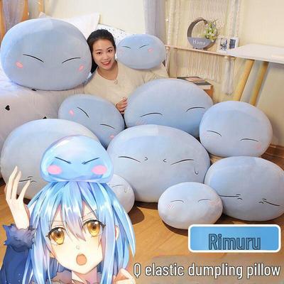 Rimuru Slime Pagalvė: Mielas Karaliaus Koldūno Pagalvėlė prie lovos - Apvali 2D Miego Pagalvėlė Lėlė