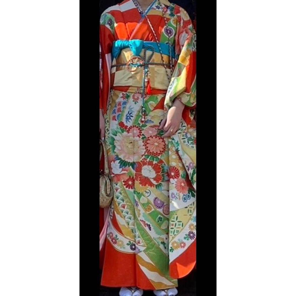 Used Furisode With Hakama