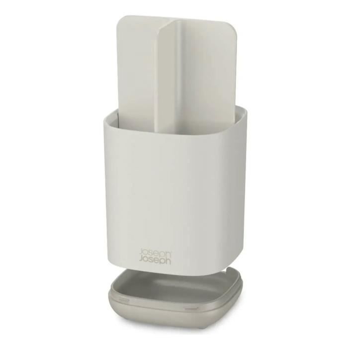 Joseph Joseph EasyStore™ Porte Brosse À Dents À Rangement Multiple, Écru (70574)