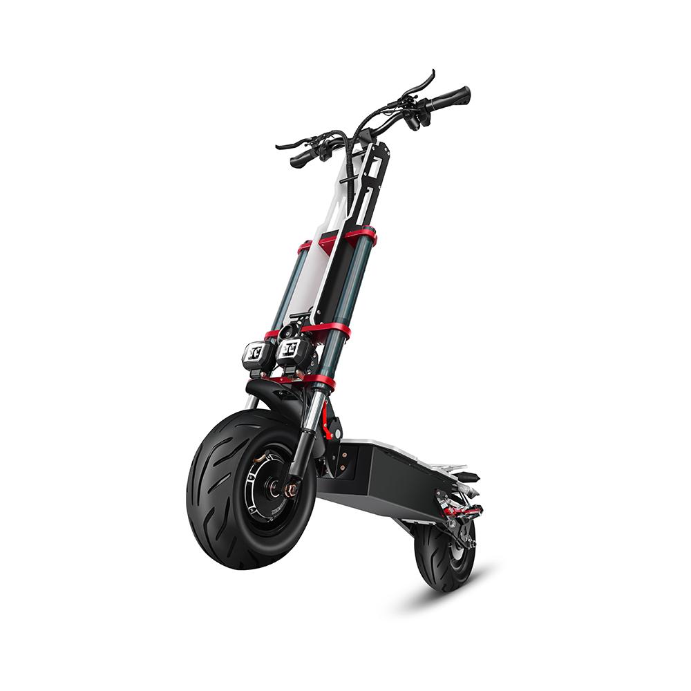 TIFGALOP K8 Czarny 6000W Podwójny Napęd Bateria 60V38AH 12 calowe Opony Szosowe Trzy Amortyzatory Hydrauliczne Hulajnoga Elektryczna
