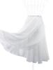 Daydance Ballet Wrap Adult Lace Chiffon Ballet Dance Everyday Fits Height White Skirt, Long, Skirt, Supplies, Wear, Wear, 150-180cm,