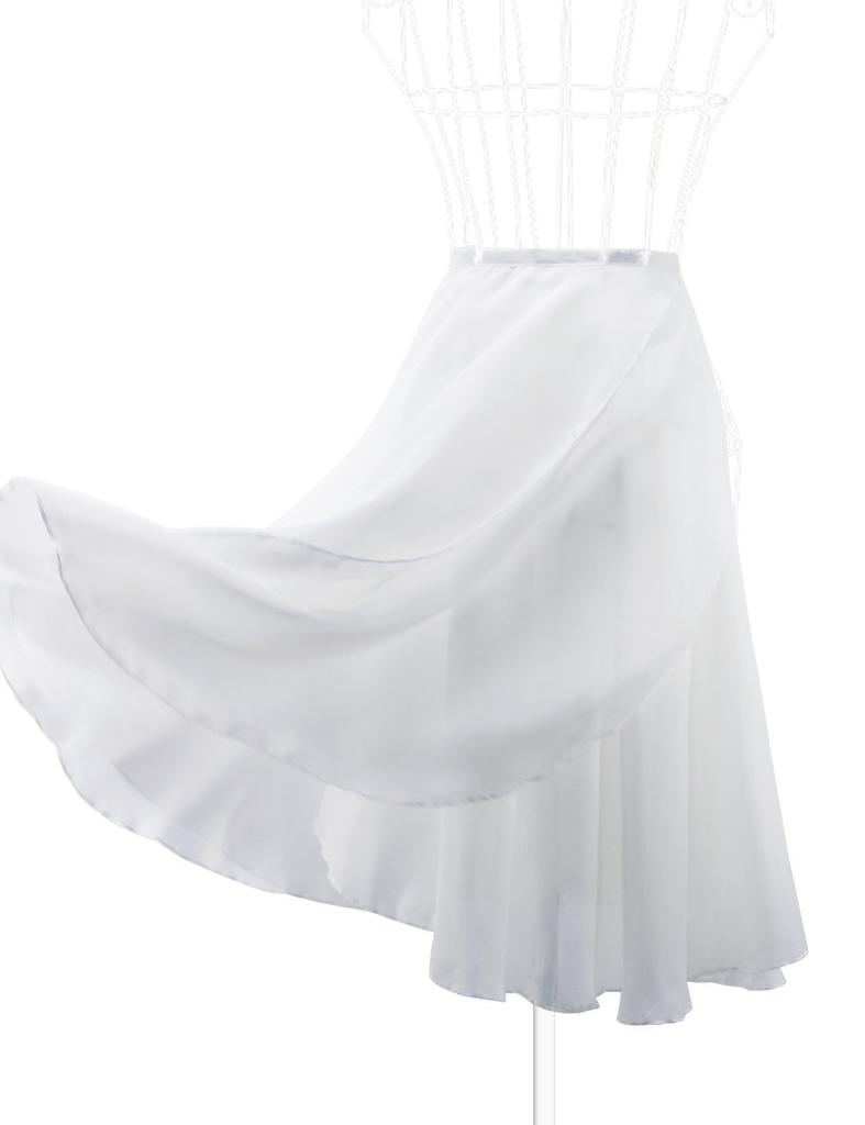 Daydance Ballet Wrap Adult Lace Chiffon Ballet Dance Everyday Fits Height White Skirt, Long, Skirt, Supplies, Wear, Wear, 150-180cm,