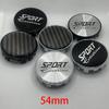 4 Teile/satz 54mm Auto Felgen Radkappen Auto Radnabenkappen Schwarz Silber ABS Kunststoff Radkappe Staubdichte Abdeckungen Auto Zubehör