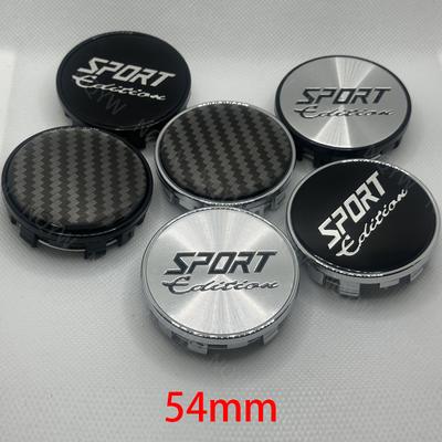 4 Teile/satz 54mm Auto Felgen Radkappen Auto Radnabenkappen Schwarz Silber ABS Kunststoff Radkappe Staubdichte Abdeckungen Auto Zubehör