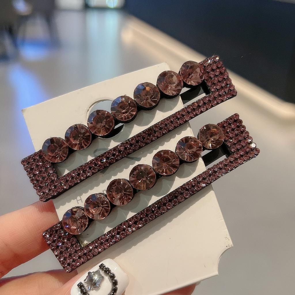 New Korean Fashion Exquisite Zircon Hair Clip for Women Elegant Elegance Duckbill Clip Girl Hair Accessories