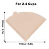 100 Pcs Set Unbleached Coffee Filter Cone No Chemical Coffee Drip Paper  Coffee Brewing
