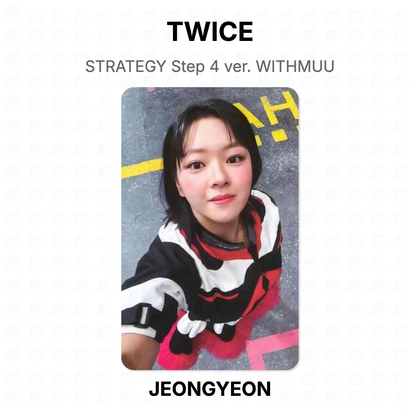 TWICE СТРАТЕГИЯ Шаг 4 версия. Официальная фотокарточка WITHMUU JEONGYEON