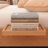 Simple Wall-Mounted Foldable Nightstand Compact Space-Saving Bedside Table with Cup Holder for Dorm Upper Bunk Shelf