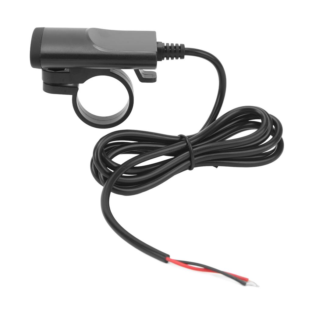 Motorcycle Cell Phone Charger Fast Charging Safe with Rearview Mirror Mount Wide Compatibility Motorcycle Dual USB A C