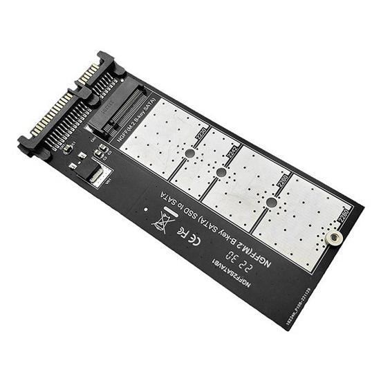 M.2 NGFF to SATA Adapter Card with Screwdriver B Key SSD Converter NGFF M.2 to 2.5 Inch SATA III Adapter Board for NGFF M.2 2280 2260 2242 2230 SSD