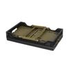 Dulton Folding Shopping Basket 30L Olive CAR Solid Color Foldable Basket Portable Lightweight Height 31cm Width 48cm Depth 28cm "FOR LIFE" V22-0505OV