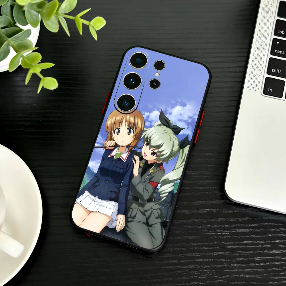 G-GIRLS U-Und P-PANZER Phone Case For Samsung S26,S25,S24,S23,S22,S21,S20,S30,Ultra,Plus,Fe,Note,5G Black Cover
