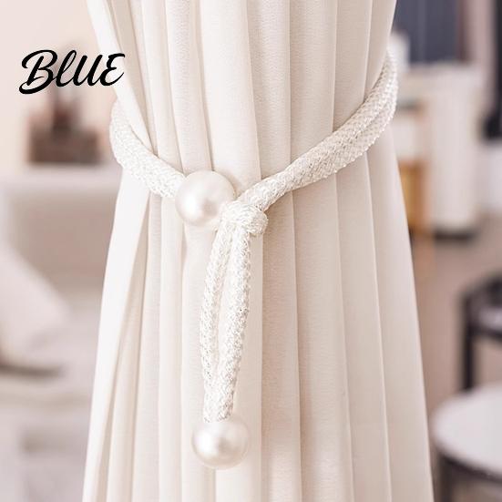 Decorative Curtain Holders Backs Drape Adjustable Window Pearl Tieback 2Pcs Faux Holder Ties Holdbacks