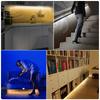 Single Double Human Sensing Light Tape Set Motion Activate Under Bed Stairs Corner Passageway Lighting Automatically Turn on off
