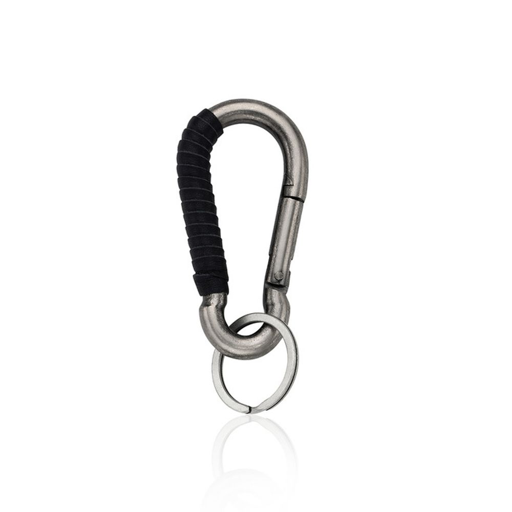 SCALETTO BLACK RSM015 Western Black Hide Keyring