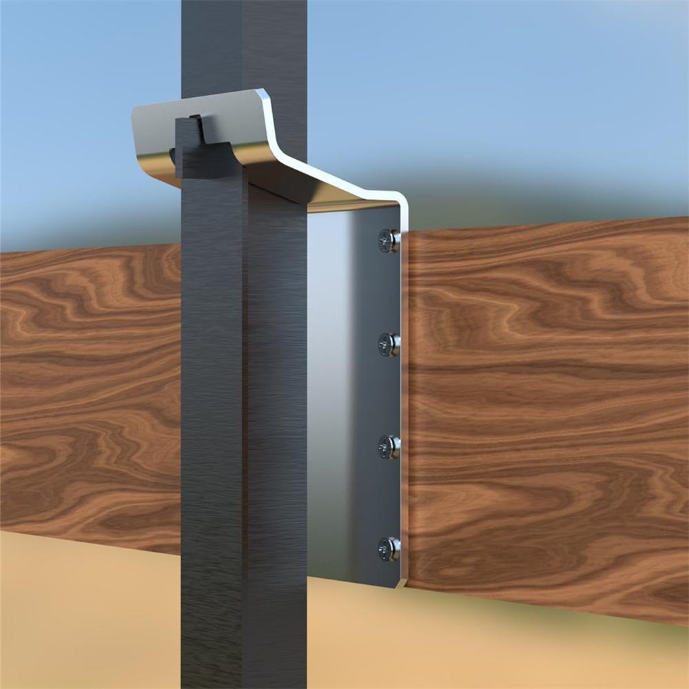6Pc T-Post Brackets Sign/Camera Mount