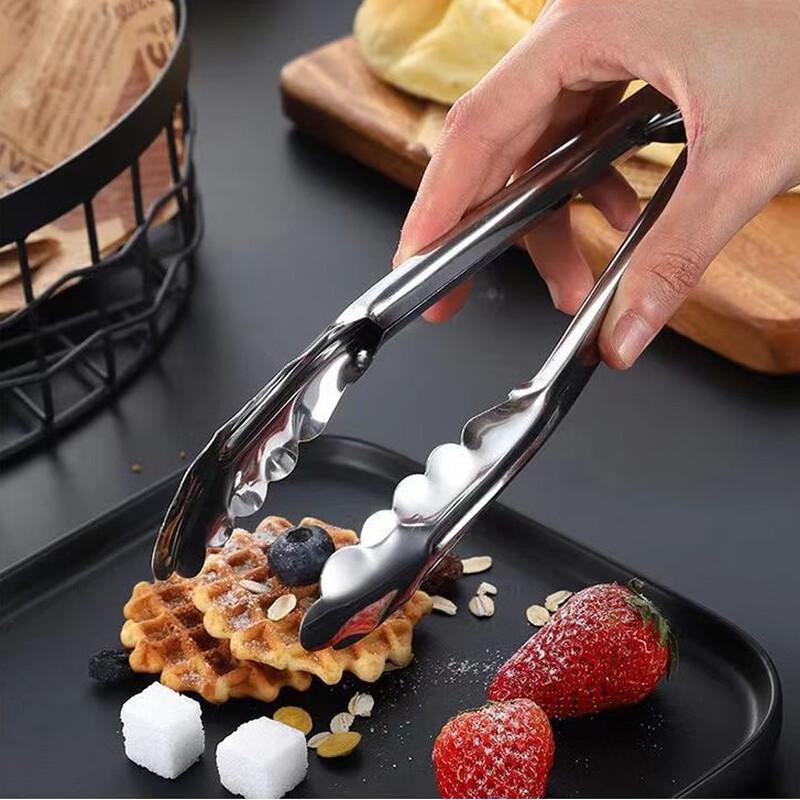Fumate Stainless Steel Kitchen & BBQ Food Tongs Set