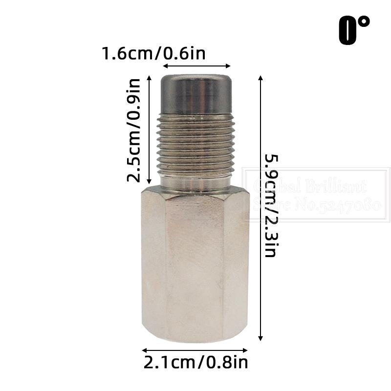 

0/45/90 градусов M18X1.5 адаптер универсальный автомобильный выхлопная система кислородный датчик удлинитель распорка каталитический нейтрализатор удлинитель датчика O2