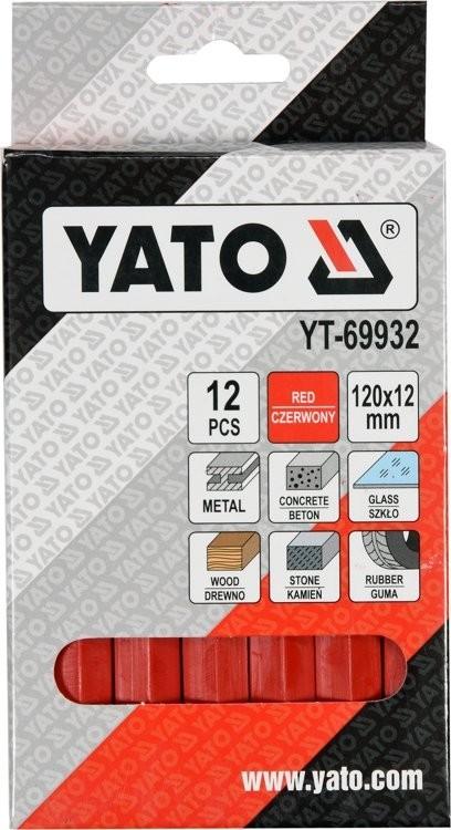 TECHNICAL CHALK 12 PCS RED YT-69932 YATO