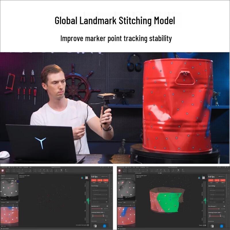 REVOPOINT Pop3 Plus High-Precision Full-Color Portable 3D Scanner
