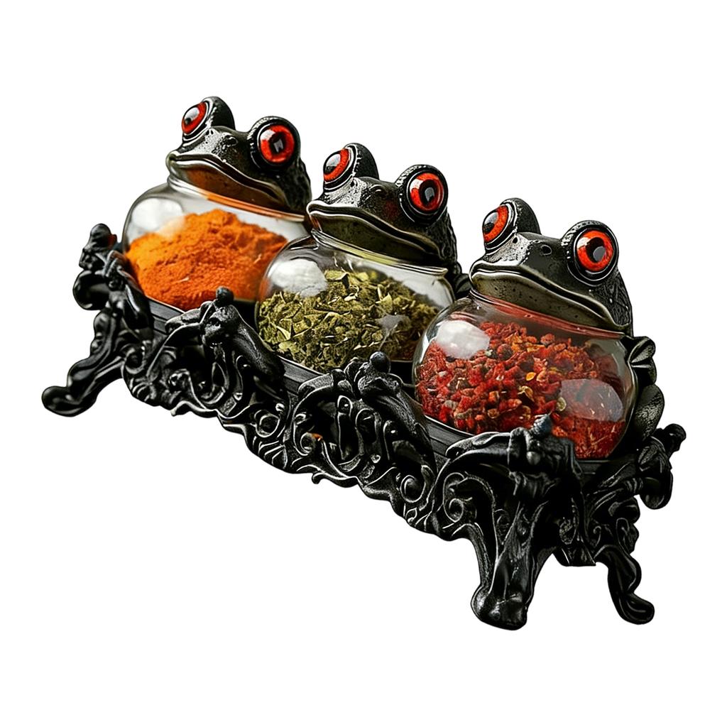 Stylish Themed Glass Spice Jars Ideal For Kitchen Decoration And Special Occasion Like Parties And Celebrations