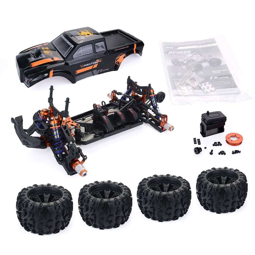 

ZD Racing 9116-V4 MT8 Pirates3 3S 2.4G 4WD 1/8 RTR MONSTER Truck Баггі Позашляховик Траггі Автомобіль 80-90 км/год 400 м Дистанція RC Автомобіль