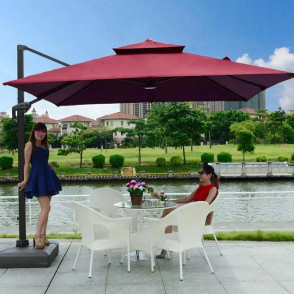 Patio Umbrella Replacement Canopy Backyard Garden Outdoor Umbrella Top Sun Protective Water Resistant