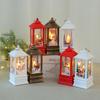 Christmas Lantern Ornament Santa Claus Snowman Elk Night Light Xmas Decorations New Year Gift