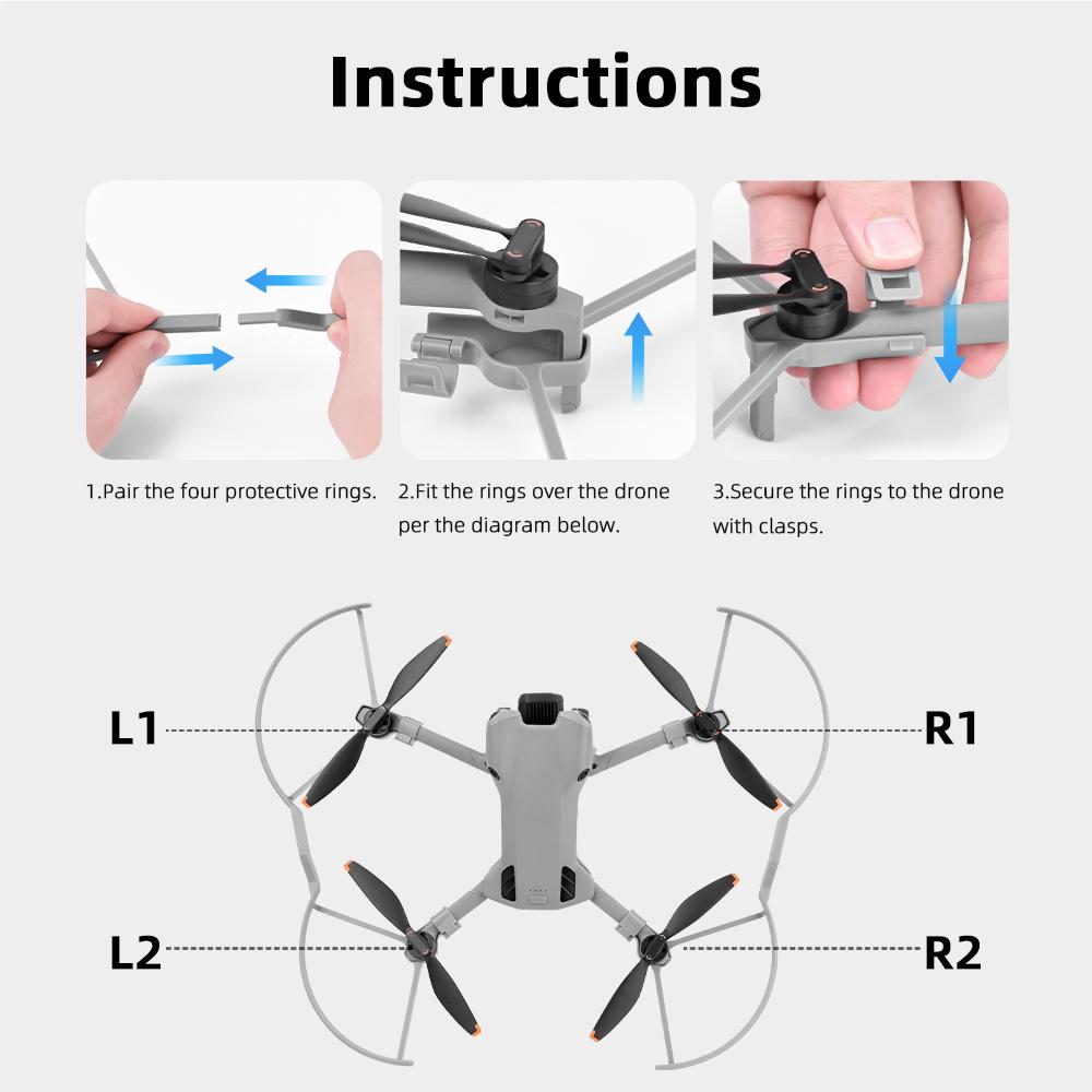 For DJI MINI 5 PRO Easy Install Protective Covers Lightweight Propellers Protector Reusable Prevent Scratch Accessories