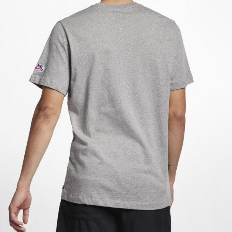 Nike T Shirts Men's Gray Crew Neck Moderate AR4024-063