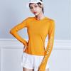 Damen Sport-T-Shirts Hoodies Einfarbig Yoga-Tops Fitnessstudio-Tops Schnelltrocknend Atmungsaktiv Laufbekleidung Radsport-T-Shirts Große Größe