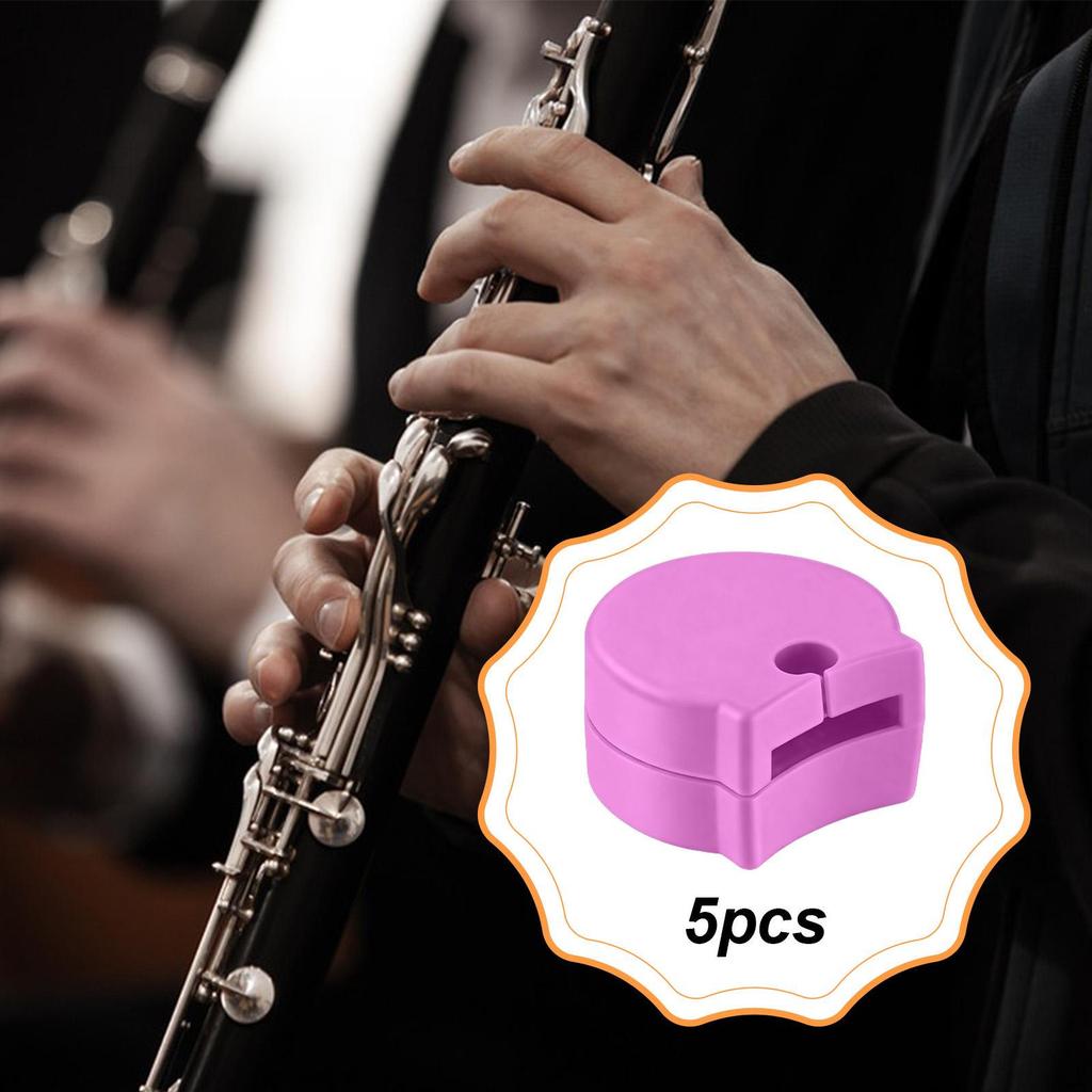 5 Pieces Clarinet Thumb Finger Rests for Woodwind Instrument Replacement Hand Supports