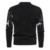 Men's Christmas Imitation Mink Velvet Half-High Collar Sweater - Autumn/Winter Knitwear.