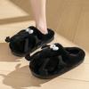 Cotton Slippers Bag and Home Slippers Winter Women's Waterproof Down Cloth Thickened Shoes Non-slip Warm Cotton Shoes Men's Shoes