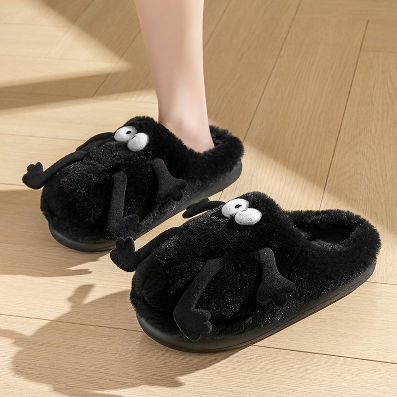 Cotton Slippers Bag and Home Slippers Winter Women's Waterproof Down Cloth Thickened Shoes Non-slip Warm Cotton Shoes Men's Shoes