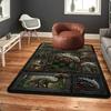 Prehistoric Dinosaurs Pattern Rug Floor Mat for Living Room or Bedroom Soft and Comfortable Carpet a Gift for Birthday and Holiday.