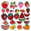 Strawberry Watermelon Cartoon Ironing Fruit Series Cloth Sticker Embroidery Badge Boy Clothing Luggage Shoes And Hats Accessories Patch Sticker