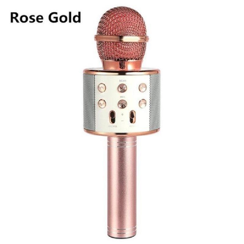 Bezdrátový Bluetooth mikrofon Handheld Karaoke Mic Audio Přenosný reproduktor Nahrávání hudby Mikrofony Domácí párty Venkovní párty