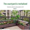 Carbonized Wood Flower Trough: Outdoor Anti-Corrosion Garden Planter Box for Balconies and Roads
