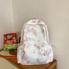 Schoolbag new ins tie-dye schoolbag women's Korean version lightweight backpack junior high school girl backpack large capacity light