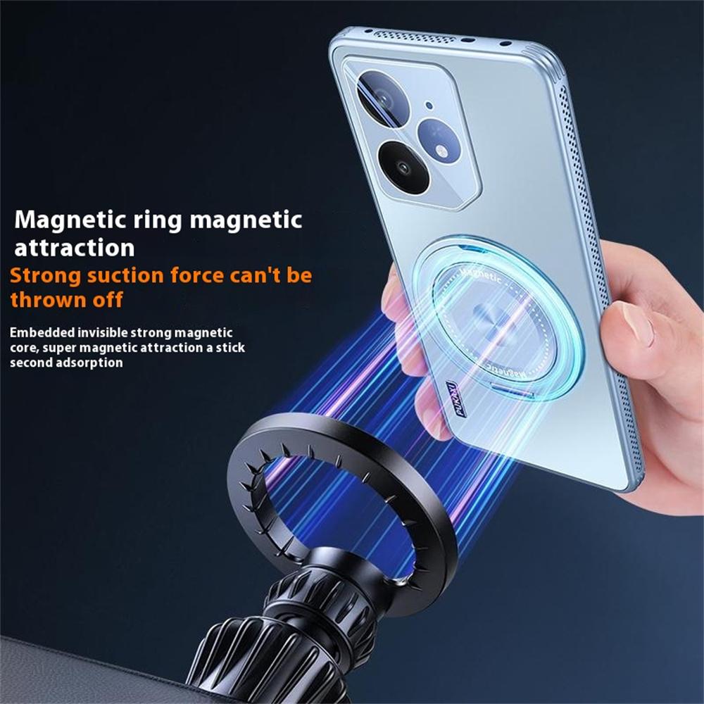 

For Realme Neo7 5G Case Compatible with MagSafe Kickstand TPU PC Heat Dissipation Phone Cover Blue