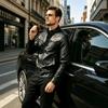 New men's PU leather jacket, stand-collar motorcycle jacket, casual jacket, spring/autumn slim-fit leather jacket